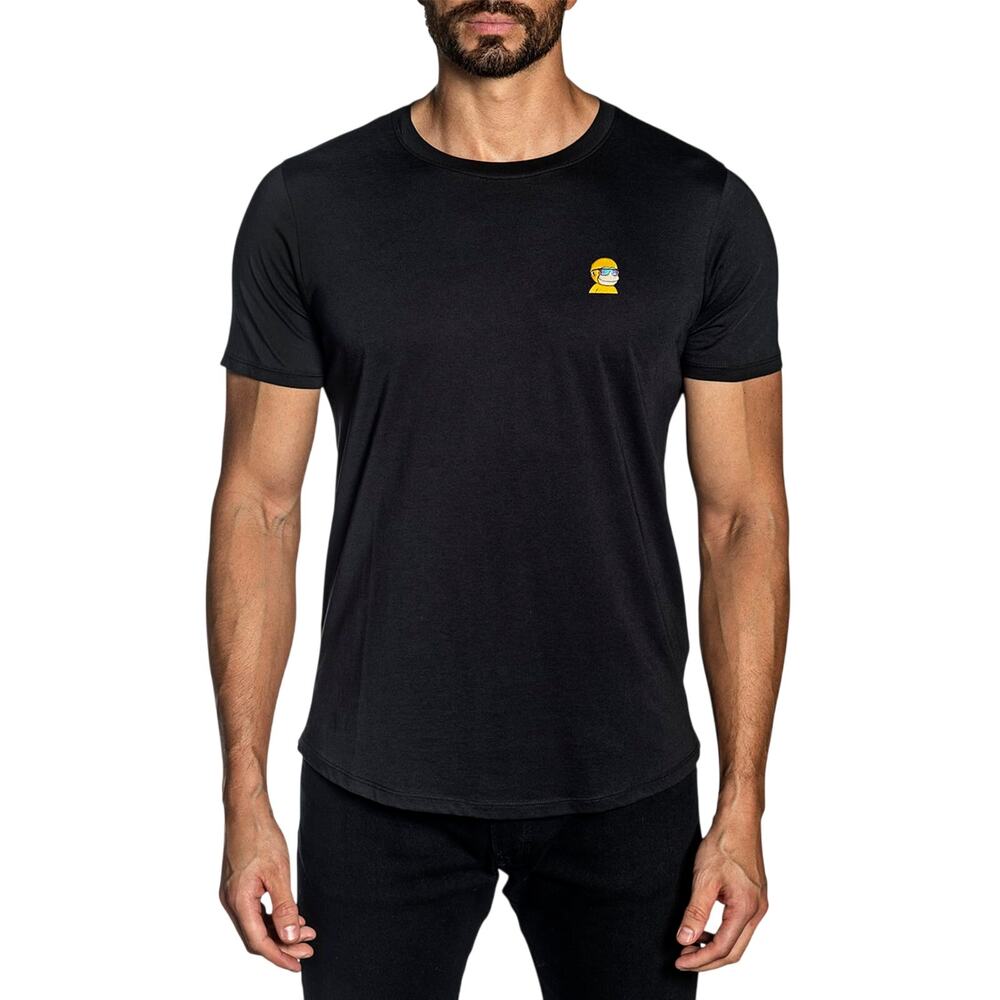 Jared Lang Classic Black Logo Patch T-Shirt Size XXL